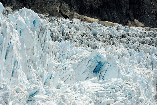 Blue ice at Franz Josef Glacier