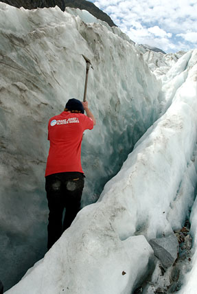 Glacier walk guide fixes path