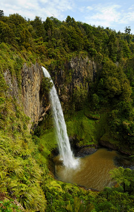Top view of Bridal Veil Falls 