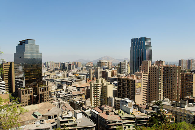 Panorama of Santiago de Chile