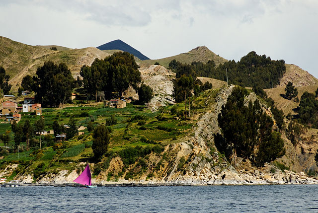 Sailing at Lake Titicaca