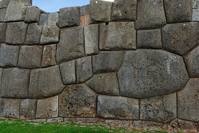 Stone wall at Sacsayhuamán near Cuzco