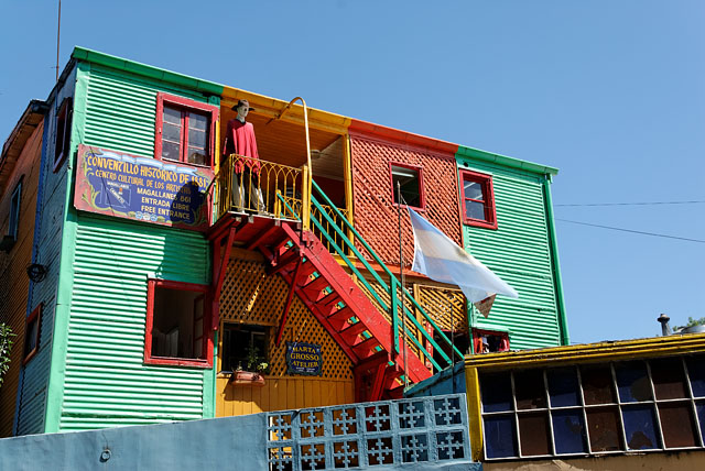 Colourful houses at Caminito in Buenos Aires
