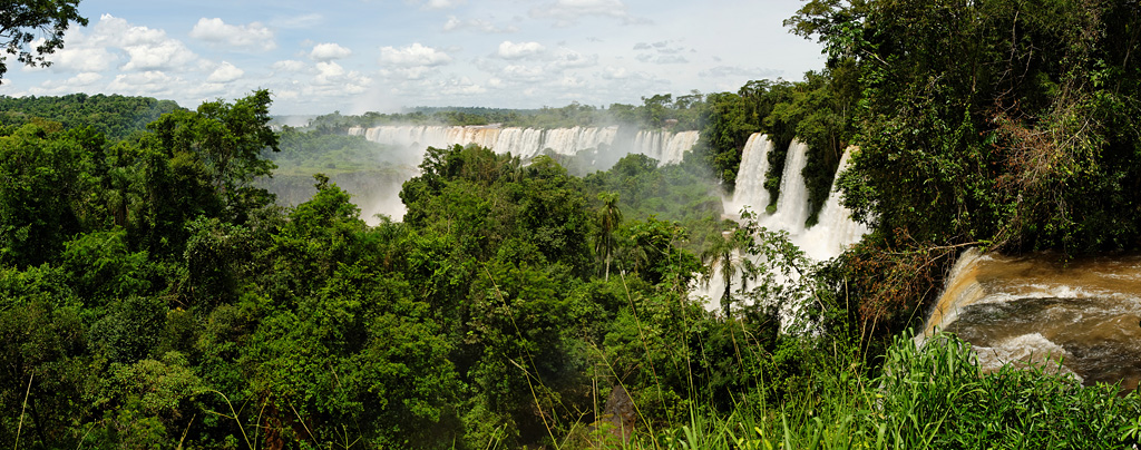 Panorama of Iguazu Falls