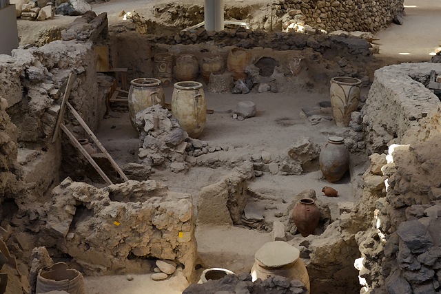 Akrotiri excavations, Santorini