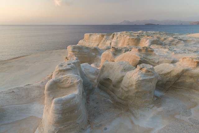 Sunset at Sarakiniko, Milos, Greece