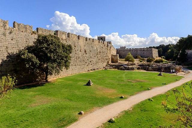 Rhodes city walls, Greece