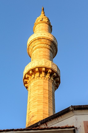 Minaret in Rhodes, Greece