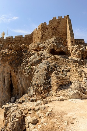 Medieval castle in Lindos, Rhodes