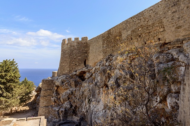 Medieval castle in Lindos, Rhodes