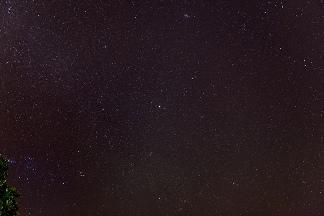 night sky in Seychelles.