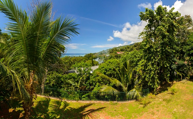 view from Albizia Lodge Reef Estate, Mahe, Seychelles