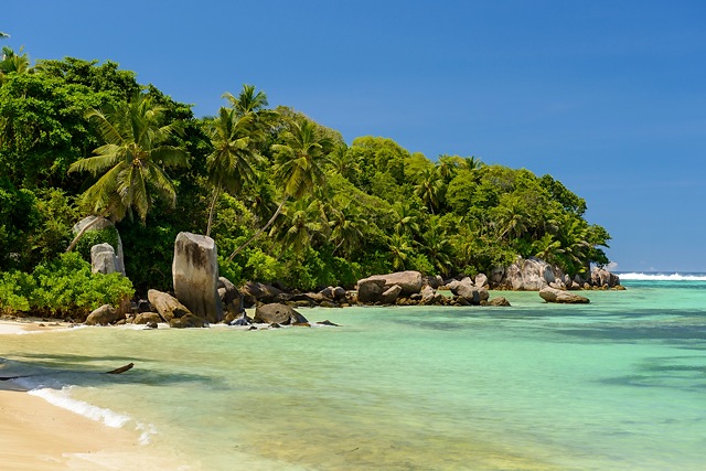 boulders at Anse Royale, Mahe, Seychelles