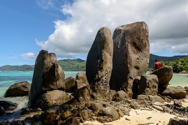 boulders at Anse Royale, Mahe, Seychelles