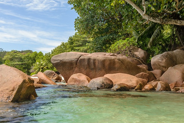 boulders at Anse Lazio, Praslin, Seychelles