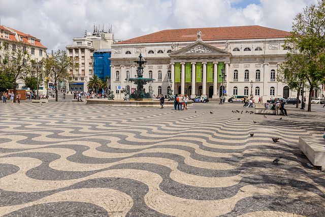 Praça Dom Pedro IV, Lisbon, Portugal