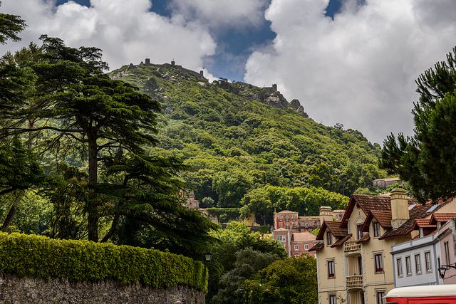 Moorish castle from Sintra, Portugal