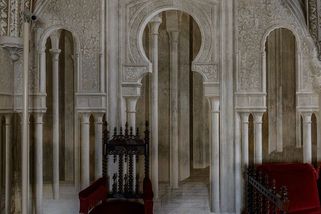 inside of Pena Palace, Sintra, Portugal