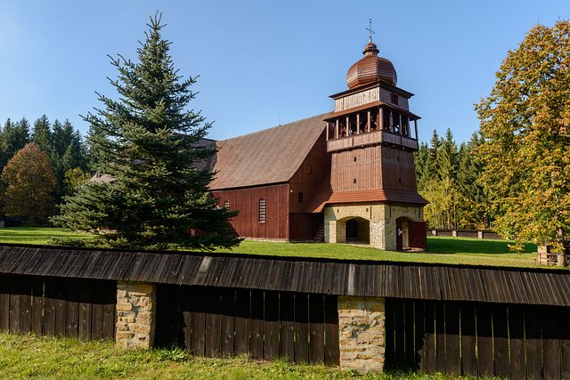 Wooden church in Svätý Kríž, Slovakia