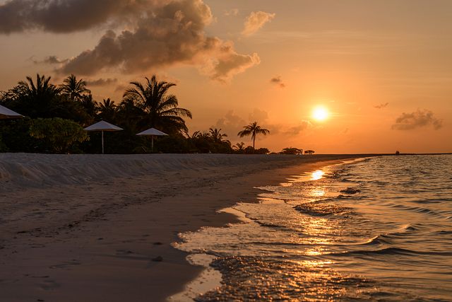 Sunset at Holiday Island, Maldives